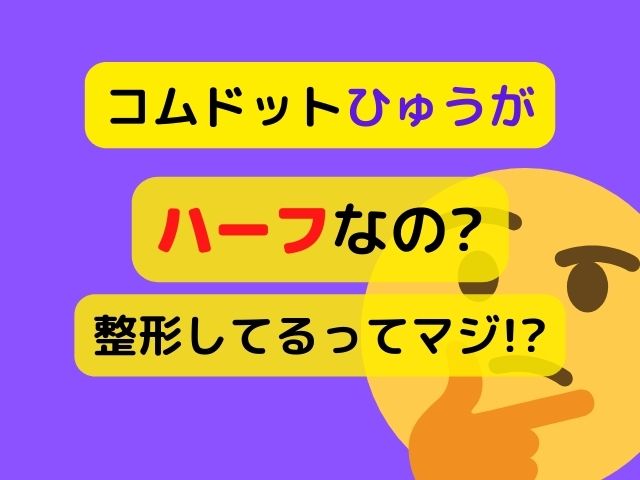 コムドットひゅうがハーフ顔なのは整形 国籍が外国ってマジ Kid Blog